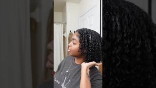 GET INTO THIS WASH N GO curlyhair naturalhair washngo washday washdayroutine [upl. by Lonee553]