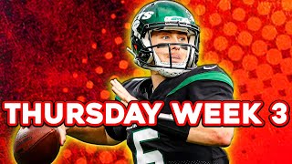 NFL DraftKings Picks  FanDuel NFL Week 3 Thursday Night Football TNF Showdown [upl. by Rudolph]