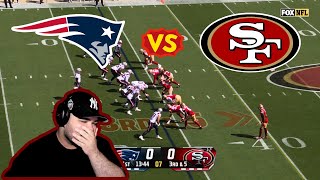 PATS FAN IN NYC REACTS To New England Patriots vs San Francisco 49ers  2024 Week 4 Game Highlights [upl. by Akenot]