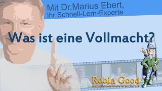 Was ist eine Vollmacht [upl. by Idaline60]