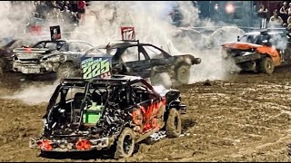 Demolition Derby Stock Compacts at New Alexandria August 3rd 2024 WampW Demo [upl. by Darcey]