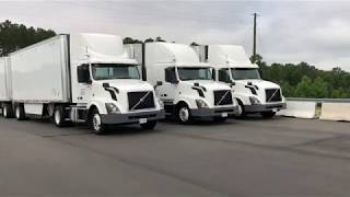 Volvo demos threetruck platooning system [upl. by Orimar]