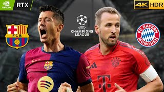 Barcelona vs Bayern  UEFA Champions League 2425  Match Preview Key Players and Live Updates [upl. by Cralg22]