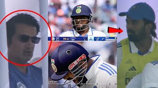 KL Rahul Gambhir Angry Reacts on Sarfaraz Khans Wicket against NZ  Rishabh Pant  IND vs NZ 2nd [upl. by Theurer151]