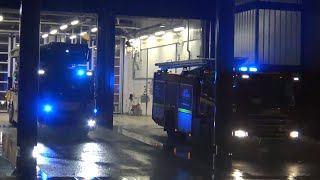 Liverpool City Pump and CPL Turnout on TWO TONES During Storm  Merseyside Fire and Rescue Service [upl. by Noemys747]