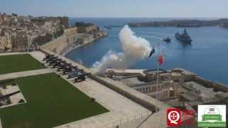 Saluting Battery  Valletta [upl. by Malvie653]