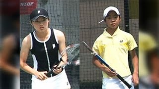 2011 全国選抜ジュニアテニス選手権大会 U14 準々決勝 鈴木舞 VS 村松千裕 [upl. by Vito670]