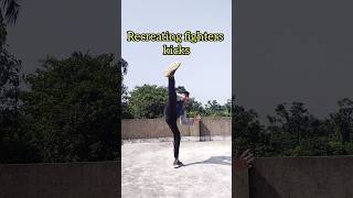 Recreating fighters kicks 🥋 brucelee combatsport taekwondo martialarts ufc boxing kickboxing [upl. by Truk]