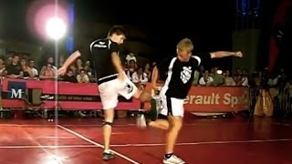 World Champions Footbag Hacky Sack Show [upl. by Ushijima]