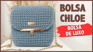 Bolsa de Crochê Luxo  Bolsa de Crochê Feita com Fio Náutico  Desafio Bolsa Chloe por Dazz Crochê [upl. by Japha]