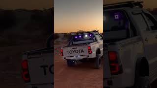 RGB Strobing Work Lights 4wdaustralia viral toyota nissan dmax bt50 hilux [upl. by Kaitlynn]