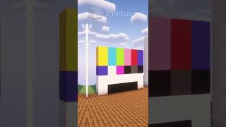 No Signal TV design in Minecraft 📡 shorts [upl. by Analrahc382]