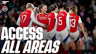 ACCESS ALL AREAS  Arsenal vs Brighton 50  5 goals Hurtig scores behind the scenes amp more [upl. by Belcher]