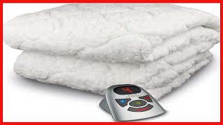 Biddeford Blankets Sherpa Electric Heated Mattress Pad with Digital Controller Full White [upl. by Enived847]