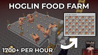 Minecraft 120 HoglinFood Farm Tutorial [upl. by Merissa]