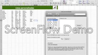 Excel para Mac Listas personalizadas [upl. by Melosa880]