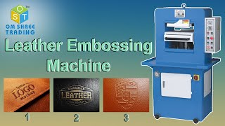 Leather Embossing Machine  Hydraulic Embossing Machine  Bike Seat Cover Embossing Machine [upl. by Oneladgam7]