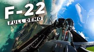 Full F22 Demo Exclusive Look Inside the Raptor [upl. by Elynad]