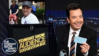 Audience Suggestion Box House of the Dragon John Franco Dunks Times Square Elmo  The Tonight Show [upl. by Ahserb667]