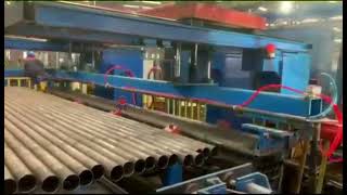 Steel pipe bundle making and packing line [upl. by Loralie]