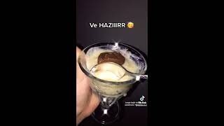 sadece 3 malzeme ile basit ve kolay tatlı 🍨 [upl. by Ardnosal]