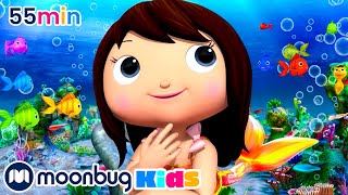 The Little Mermaid  LBB Songs  Learn with Little Baby Bum Nursery Rhymes  Moonbug Kids [upl. by Kcireddor659]