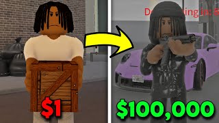 I WENT FROM 1 TO 100K IN THIS NEW SOUTH BRONX ROBLOX HOOD GAME [upl. by Ahsikrats]