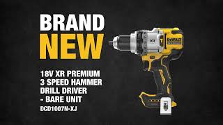 NEW from DEWALT®  18V XR 3Speed Hammer Drill Driver DCD1007NXJ [upl. by Lillie258]