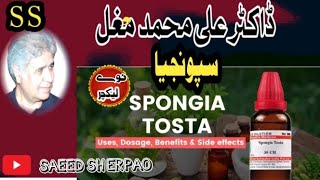 Spongia Tosta By Dr Ali Uses of Spongia [upl. by Grange]