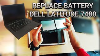 Replace Battery Dell Latitude 7480 7280 7380 7490 [upl. by Siraf]