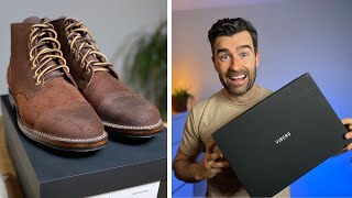 Viberg Service Boot Unboxing  Tobacco Chamois Roughout  1035 Last [upl. by Heron]