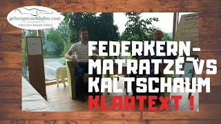 Matratze Federkern oder Kaltschaum Wir als Matratzentester zeigen Vor und Nachteile auf Part2 [upl. by Atauqal619]