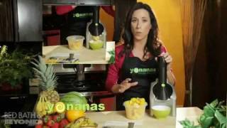 Yonanas Ice Cream Treat Maker at Bed Bath amp Beyond [upl. by Aitnohs]