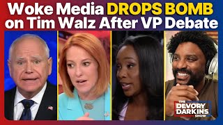 Woke Media DROPS BOMB on Tim Walz After EMBARRASSING VP Debate [upl. by Ahsimak662]