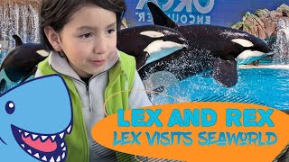 Kid Adventure Stories Lex and Rex have a fun day visiting SeaWorld [upl. by Rabka]