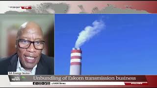 SA Energy Sector  Segomoco Scheppers discusses the unbundling of Eskom transmission business [upl. by Ahsiuq]