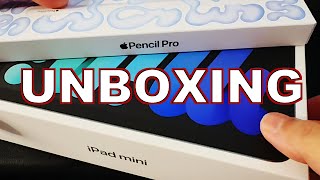 ASMR UNBOXING  iPad mini A17 Pro WiFi  Space Grey  128GB  Apple Pencil Pro [upl. by Lyrac805]