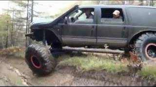 Insane  Lifted Ford Excursion on the Planet [upl. by Eelyab]