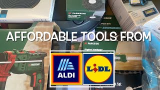 Affordable tool finds from Aldi Workzone amp Lidl Parkside GIVEAWAY [upl. by Edyth329]