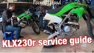 KLX230 service guide 2020 Kawasaki how to [upl. by Ylrrad]