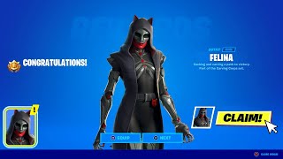 fastest way to get Felina skin in Fortnite [upl. by Hedwiga303]