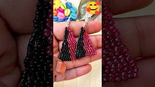 Beautiful beaded earrings 👂🌽shortvideo art craft [upl. by Leohcin969]