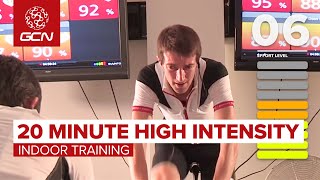 20 Minute High Intensity Indoor Cycling Workout [upl. by Annaeirb]