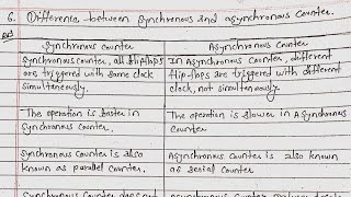 Difference between synchronous and Asynchronous counter Synchronous counter vs Asynchronous counter [upl. by Ahtekal]