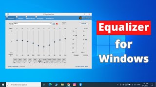 How to Install Equalizer in Windows 10 or 11  Equalizer for PC [upl. by Janene609]