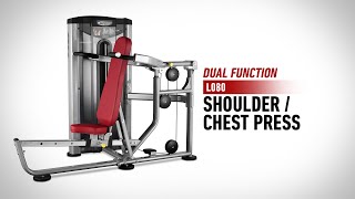 L080  Shoulder  Chest Press Dual Function  BH Commercial Strength [upl. by Kyred]