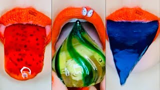 ASMR Lippen Gelee Süßigkeiten Essensgeräusche [upl. by Bradly]