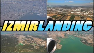 IZMIR LANDING  Landing at Izmir Adnan Menderes Airport  Turkey 4k [upl. by Fi318]