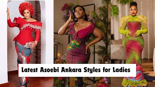 Latest Beautiful Asoebi Ankara Styles for Ladies fashion owambe goviral fyp [upl. by Sirrad]