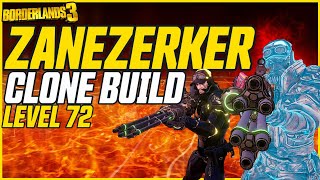 NEW ZANE BUILD Clone amp Cannon Setup  Borderlands 3 Level 72 Zanezerker Build [upl. by Sillyhp82]